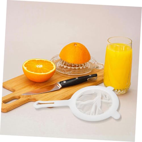 Fine Mesh Kitchen Sieve Strainer for Juicing and Honey Extraction, 2pcs Plastic Food Strainers with Handle and Double-ear Design for Coffee, Soy Milk, and Tea Filtering