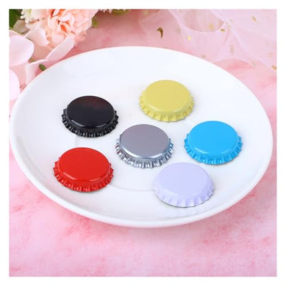100Pcs/Set Beer Cap Beer Bottle Caps Oxygen Absorbing Seal Caps for DIY Home Brewing Beer Tool Bar Accessories(Blue) - color: Blue
