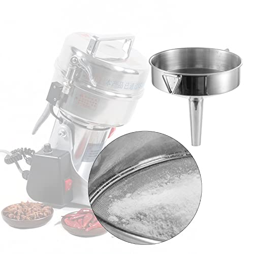 7 inch Stainless Steel Funnel with 120 Mesh Welded Filter Screen for Transferring Liquid, Oil, Powder, Resin