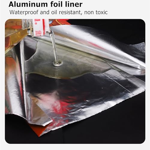 150 Pack Foil Sandwich Wrap, 4 LB Insulated Hot Dog Bag, Grease Resistance Paper Foil Hamburgers Bags for Breakfast Lunch, Fast Food, Food Truck, Serving, BBQ