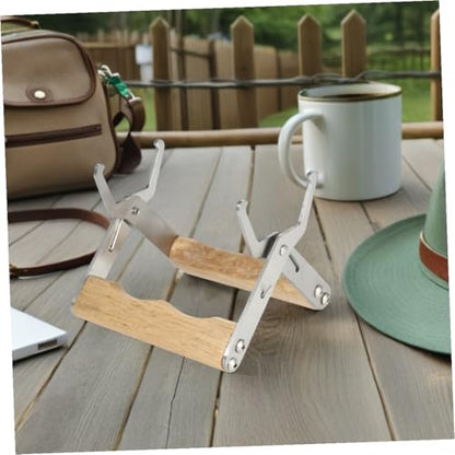 HANABASS 3pcs Beehive Frame Gripper Set for Honey Harvesting and Inspection Ergonomic Bee Frame Holder with Wood Handle and Stainless Steel Construction for Beekeepers and Hobbyists