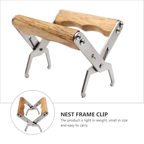 Stainless Steel Frame Grip Beehive Spleen Clip Beekeeping Nesting Tool for Hive Frame Holding and Lifter Outdoor Beekeeping Supplies
