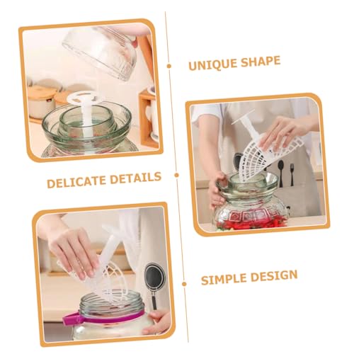 2pcs Pickle Press Tool Set Glass Fermentation Weights for Pickling Vegetables Practical Pickle Jar Pressing Helper for Sauerkraut and Kimchi