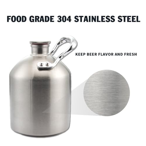 Mini Stainless Steel Beer Keg,Beer Keg,Stainless Steel Beer Barrel with Seal Knob Cover for Home Kitchen Brewing Beer,for Camping Hiking Homebrewing Keep Beverage Fresh,3.6 Liters - size: 3.6 Liters