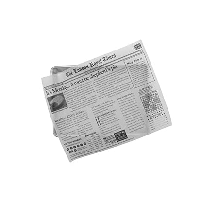 G.E.T. 4-TL1215 Appetizer/Serving Basket Tissue Liner Paper, 15" x 12", London Newsprint (Case of 1000) - color: London Newsprint, size: 15" x 12", style: 1000 Sheets