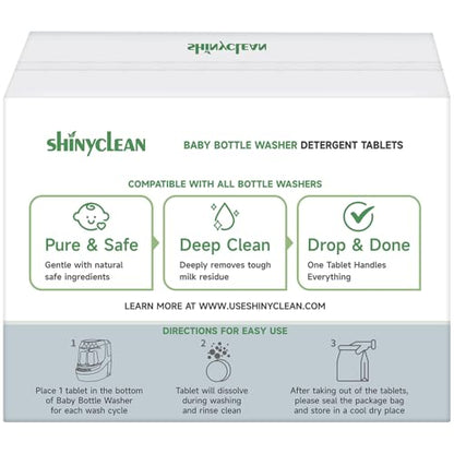 Bottle Washer Detergent Tablets, Fits All Machines, 360 count | Baby-safe, deep cleaning, chlorine & fragrance free, no residue, compatible with Momcozy & Baby Brezza Pro and all brands - size: 360 Count (Pack of 1)