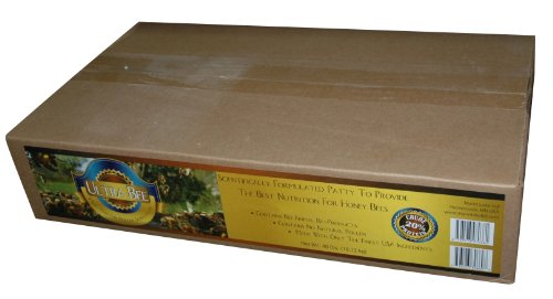 Mann Lake Ultra Bee Pollen Substitute Patties, High Protein Honey Bee Food with Vitamins & Amino Acids for Spring, Fall Brood Boost & Winter Colony Survival, Animal Byproduct Free, Made in USA, 40 Lbs - size: 40 Pound (Pack of 1), style: Ultra Bee