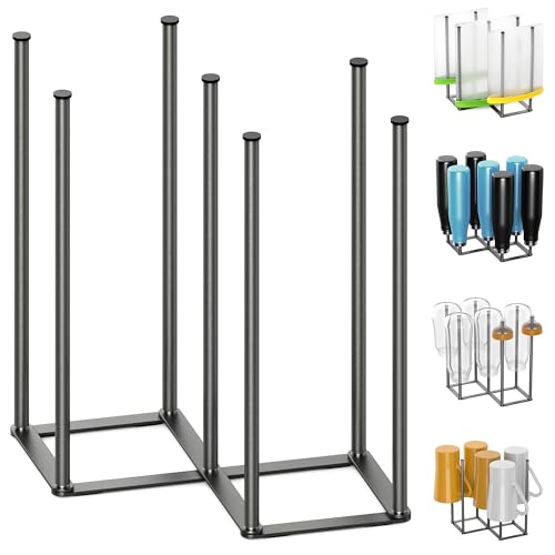 KORRTFID Foldable Bottle Drying Rack, Baby Bottle Drying Rack, Collapsible Cup Draining Holder, Retractable Reusable Storage Bag Dryer with Non-Slip Bottom - Stainless Steels (Starlight Gray) - color: Starlight Gray