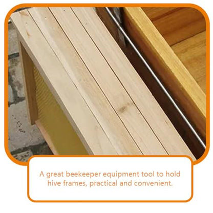 Abaodam 3pcs Stainless Steel Beekeeping Frame Holder Hive Perch Storage Shelf Bee Hive Accessory for Beekeepers Farm Ranch Equipment
