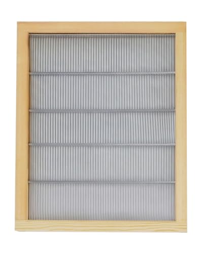 Wooden Bound Metal Queen Excluder 2 pcs 10 Frames Queen Excluder Beekeeping Separate The Queen from The Honey Beekeeping Supplies - size: 2pcs 10 Frames