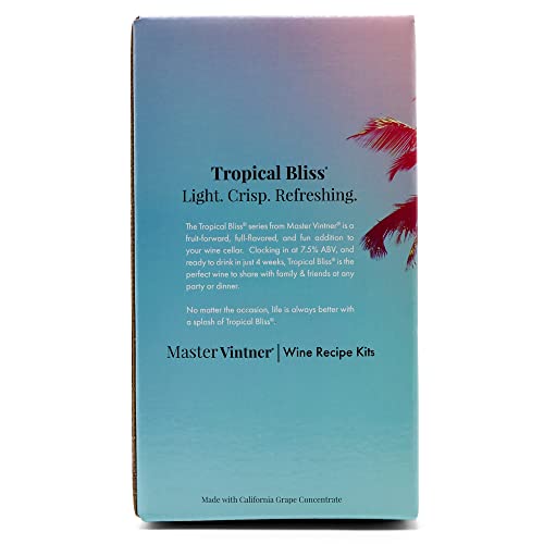 Master Vintner - Tropical Bliss Winemaking Recipe Kit - Makes 6 Gallons (Raspberry Merlot)