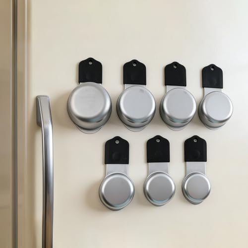 15 PCS Magnetic Measuring Spoons and Cups Set, 304 Stainless Steel Measuring Set for Baking, Stackable and Easy Storage Measuring Tools (Black) - color: Black