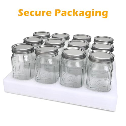 32oz Canning Jars, Wide Mouth Mason Jars with Lids and Bands Excellent Choice for Canning,Fermenting,Pickling,Spice Jars,Canned Goods,DIY Projects,Wedding Favors,Microwave/Freeze/Dishwasher Safe,4Pack