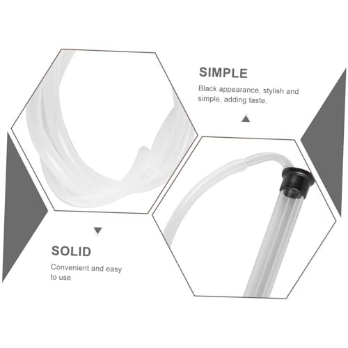 Cabilock 1Set Automatic Siphon Transfer Tool Reusable Homebrew Siphon Tubing Auto Siphon with Clear Hose for Wine Making and Liquid Transfer Design