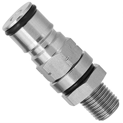 AUNMAS Gas Ball Lock Post, 304 Stainless Ball Lock Adapter, Keg Posts Parts with Pressure Relief Valve for HomeBrew Accessory