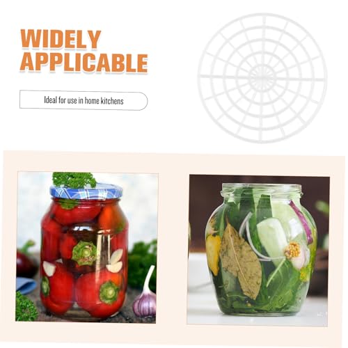 PRETYZOOM 5pcs Fermenting Jar Press Rack Round Mesh Sauerkraut Pounder for Pickling and Fermenting Vegetables Fermentation Tool