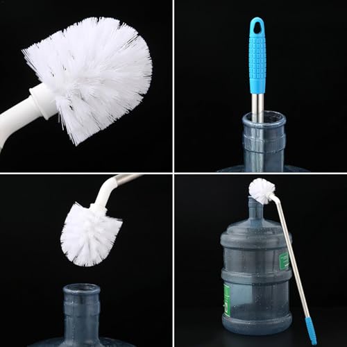 Bottle Brush for 5 Gallon Jug, L Shaped 5 Gallon wat-er jug Cleaner, 24 Inch Length Cleaning Brush, Replaceable Brush Head, Carboy Brush for Family Bottles