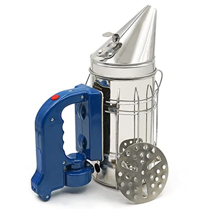 Electric Bee Smoker Bee hive Smoker for Beekeeper Stainless Steel with Heat Shield, Beekeeping Tool Equipment Large (not Come with Batteries)
