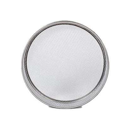 Garden Soil Sifter -10" Sifting Pan-Sieve for Sand Rocks Dirt Compost (1/16”Mesh Screen) - size: 1/16”Mesh screen