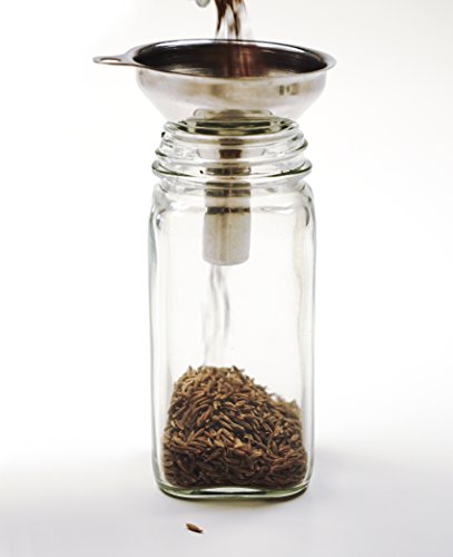 Stainless Steel Funnel - For Filling Narrow Jars and Bottles, 1 pc - size: Long Neck (Pack of 1)