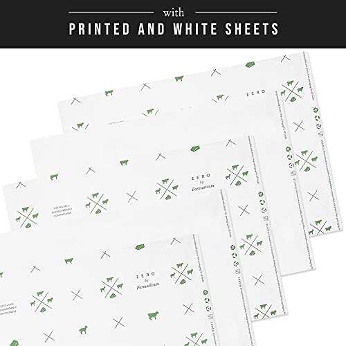 Formaticum 15-Pack Zero Cheese Storage Paper, Compostable, Biodegradable, and Plastic-Free Paper to Keep Cheese and Charcuterie Fresh, Kitchen Organization 9 x 13 Inches - size: 15-Pack-Sheets