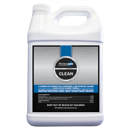 PermaSafe CLEAN 1-Step Disinfectant, Deodorizer & All-Purpose Cleaner Virtual Bundle (32oz Spray + 1 Gallon Refill) | Multi-Surface Sanitizer for Hard, Soft & Food Contact Surfaces