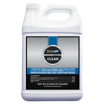 PermaSafe CLEAN 1-Step Disinfectant, Deodorizer & All-Purpose Cleaner Virtual Bundle (32oz Spray + 1 Gallon Refill) | Multi-Surface Sanitizer for Hard, Soft & Food Contact Surfaces