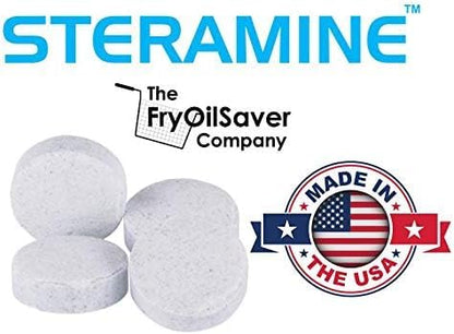 Steramine Quaternary Sanitizing Tablets (450 Count) - Commercial Sanitizer Tablets for Food-Contact Surfaces, Kitchen & Food Service - No-Rinse Dish Sanitizer Sanitabs - 150-Count/Bottle, 3-Pack