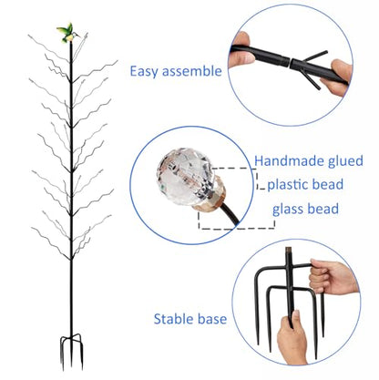 7.2FT Tall Wine Bottle Trees Stand for Garden Decorative, Rustproof Metal Bottle Tree Holder, Holds Up to 15 Bottles (Black)
