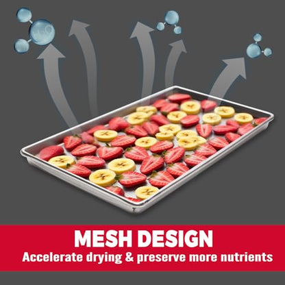 GUCUJI Silicone Mesh Mats for Harvest Right Freeze Dryer (Medium 5 Trays), Non-Stick, Reusable, Easy to Clean, Food Grade BPA Free, 5Pcs