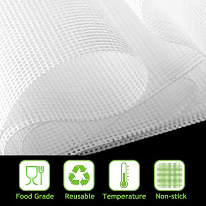 DIY Silicone Dehydrator Sheets,Large Silicone Mesh for Fruit Dryer, Food Dehydrator Tray Liners, Fruit Dehydrator Mats(157.5 x15.7inc)(40cm*400cm)