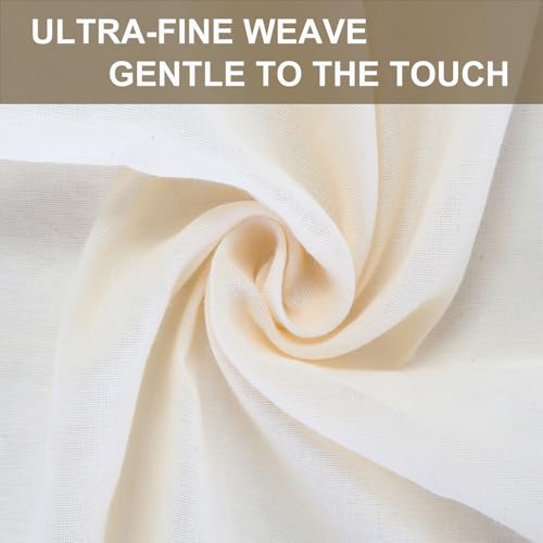 Cheesecloth 6-Pack 20x20 Inch – Organic Grade 100 Cotton, Reusable Hemmed Cheesecloth for Baking, Straining, Nut Milk & More - size: 20*20Inch 6PCS