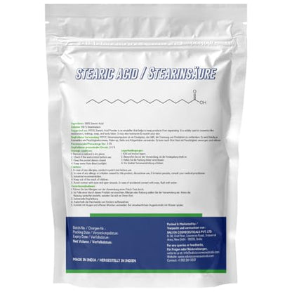 Stearic Acid Powder (110 g / 3.8 oz) - Cosmetic Grade Thickener Emulsifier & Hardening Agent for Creams Lotions Soaps & DIY Formulations