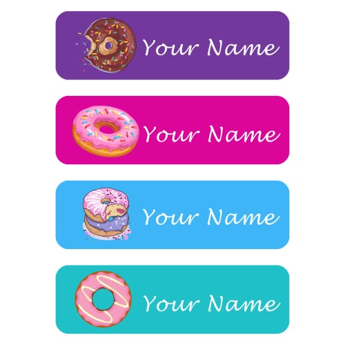 Custom Waterproof Dishwasher Safe Kid Name Labels for Daycare(128 Pack), Camp, School Supply, Baby Bottles, Lunch Boxes and Cups, Travel. Cute Personalized Design Name Stickers (Pattern 3) - color: Pattern 3