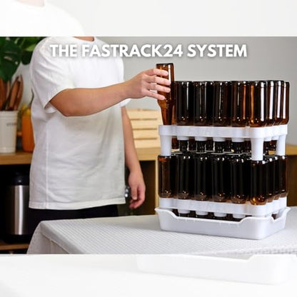 FASTFERMENT - frb1 FastFerment FRBB-24 Bottle Drying Rack, FastRack24, White - size: FastRack24 Rack