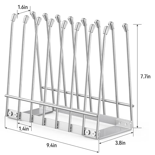Plastic Bag Drying Rack, Metal Reusable Silicone Ziplock Bag & Bottle Drying Stand, Lerine Drying Rack Kitchen Organizer, Silver - color: Silver