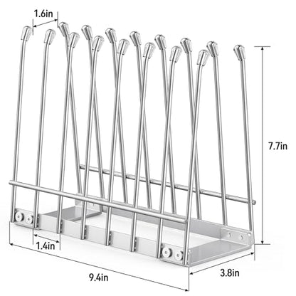 Plastic Bag Drying Rack, Metal Reusable Silicone Ziplock Bag & Bottle Drying Stand, Lerine Drying Rack Kitchen Organizer, Silver - color: Silver