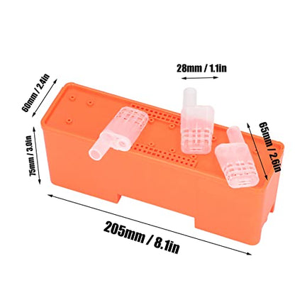 20 Pcs Queen Bee Cages Plastic Transporting Catcher Non-Grafting Beekeeping Queen Cage Beekeeping Rearing Cup Kit for Indoor Home Outdoor
