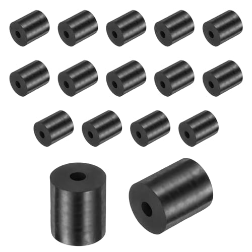 uxcell 16 Pcs Rubber Spacers 40mm OD x 10mm ID x 35mm Height Round Anti Vibration Spacer Rubber Bushing Grommets - size: 40mm OD x 10mm ID x 35mm Height