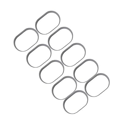 10-Piece Stainless Steel Cheese Mold Set Baking Tool for Cake and Chocolate Creative Moulds for Home Baking - color: Silver