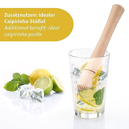 Westmark Fermentation Masher - Heavy Duty Hand Tamper Ideal for Kimchi, Sauerkraut and Fermenting Fermentation Food Effortless Use - Beech Wood - size: Länge: 23,5 cm