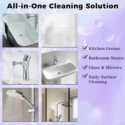 KUNAL All-In-One Multi Purpose Cleaning System with Cleaning Tablets,Spray Oven Cleaner, Multi-Surface Cleaners Spray for Every Stain-Cleaner(1 Bottle+12Tablet)
