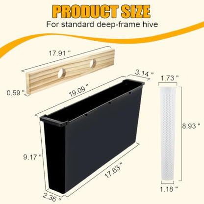 MayBee 2 Pack 6.5L Bee Pro Feeder Beekeeping Supplies Beehive Frame Feeder for Bee Feeding Deep Frame Beehive Feeders