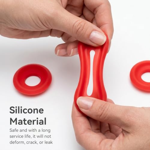 25PCS Silicone Rubber Gaskets Washer, Water Bottle Top Lid Gasket Swing Top Glass Bottle Caps Covers Sealing Ring Water Bottle Gasket for Brew Beer Soda