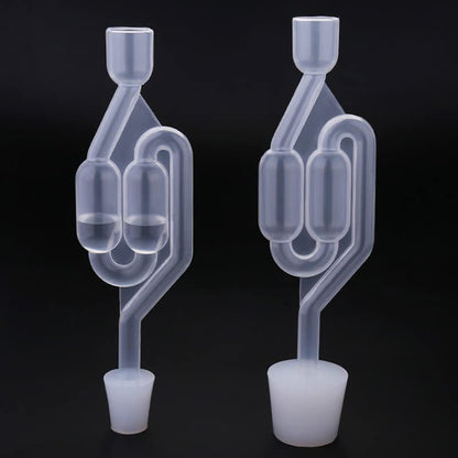Ximimark 2Pcs S-Shape Air Lock Twin Bubble Grommet Homebrew Beer Fermentation Wine Making Ware -A5-7803x17