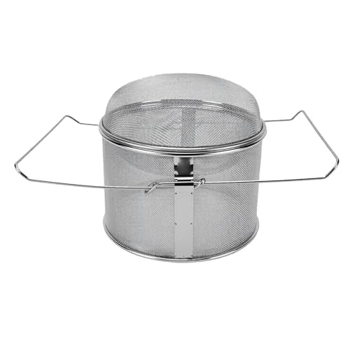 Asixxsix Stainless Steel Honey Strainer, Double Sieve Honey Extractor Equipment for Harvesting Beekeeping Equipment
