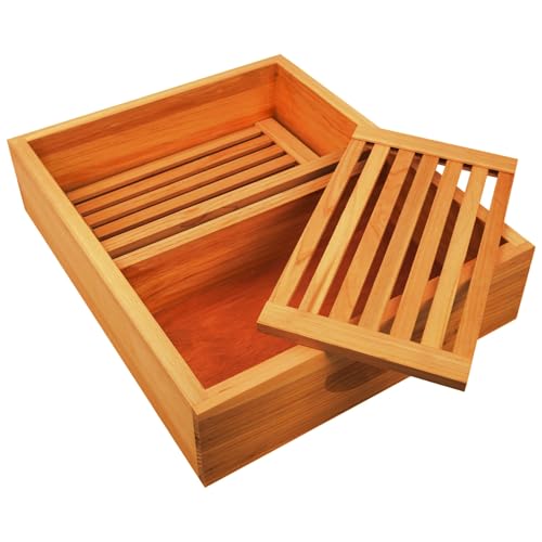 Bee Hive Top Feeder W/Floats 8 Frame in Beeswax Bee Feeder for Beekeeping Bee Feeding Tools -1pack - size: 1 pack 8 frame