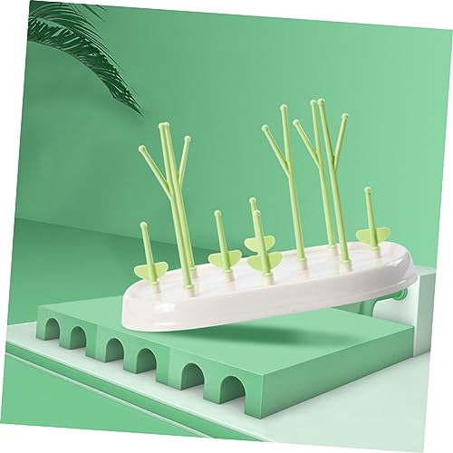 Tree-Shaped Baby Bottle Dryer Green Baby Bottle Drying Rack Easy to Clean Safe for Infants