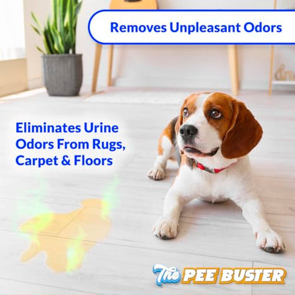 Pet Stain Remover – Refillable Cleaning Bottle with 5 Dissolvable Tablets – Multi-Surface Cleaner for Dog & Cat Urine on Carpet, Tile, Hardwood & Fabric