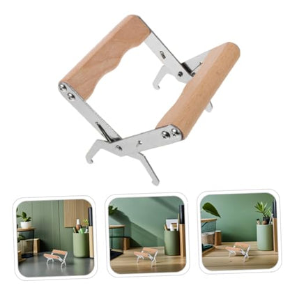 2PCS Steel Beekeeping Frame Gripper with Wooden Handle Durable Frame Holder Tool and Efficient Beekeeping Supplies